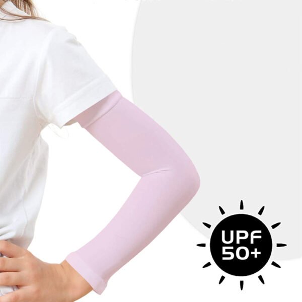 toddler arm sleeves baby pink (3)